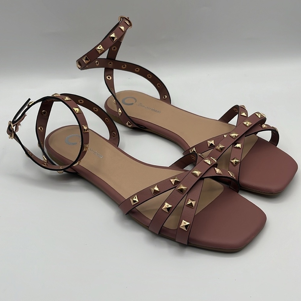 Journee Collection Womens Zendaya Rose Tru Comfort Foam Ankle Strap Heel Sandals